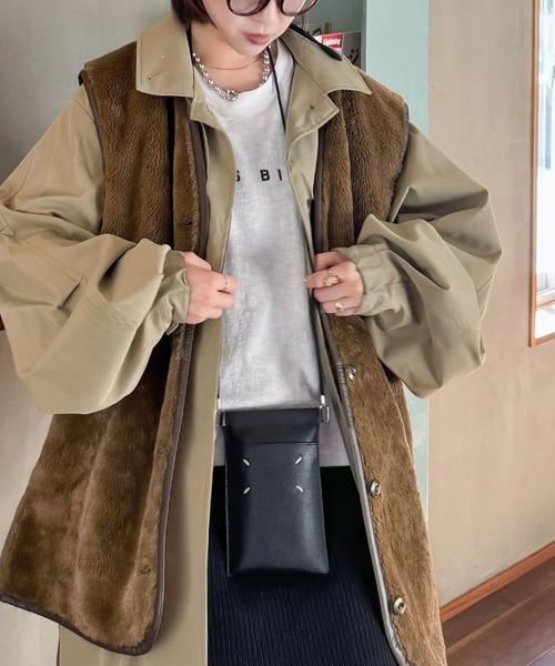 Java(ジャバ)の「《Javaジャバコラボ》シーズンムード高まる。2wayリバーシブルファー×スエード オーバーサイズ ベスト(ベスト・レディース・ベージュ系その他/ブラウン系・SMALL/MEDIUM/X-LARGE/LARGE)」の11枚目の写真