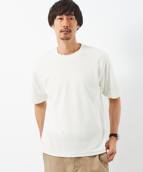 green label relaxing（グリーンレーベルリラクシング）の「クリアアゼ クルーネック Tシャツ（Tシャツ/カットソー・メンズ・ターコイズブルー/ホワイト/ライム・S/M/XL/L）」の2枚目の写真