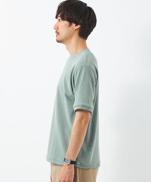 green label relaxing（グリーンレーベルリラクシング）の「クリアアゼ クルーネック Tシャツ（Tシャツ/カットソー・メンズ・ターコイズブルー/ホワイト/ライム・S/M/XL/L）」の13枚目の写真
