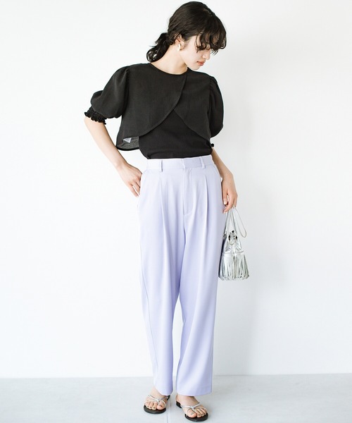 haco!（ハコ）の「軽やかな半袖登場！前後２WAY！着るだけで二の腕カバーとオシャレ完成の万能アームボレロ（カーディガン/ボレロ・レディース・ライトカーキ/ブラック/オフホワイト・SMALL/MEDIUM/LARGE/X-LARGE）」の15枚目の写真