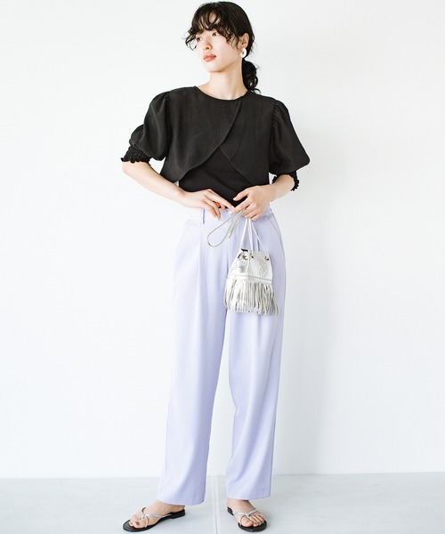 haco!（ハコ）の「軽やかな半袖登場！前後２WAY！着るだけで二の腕カバーとオシャレ完成の万能アームボレロ（カーディガン/ボレロ・レディース・ライトカーキ/ブラック/オフホワイト・SMALL/MEDIUM/LARGE/X-LARGE）」の16枚目の写真