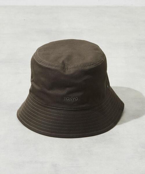 CONVERSE TOKYO（コンバーストウキョウ）の「LOGO TWILL BUCKET HAT（ハット・レディース・ピンク/オフホワイト/ブラウン/ブラック・SMALL/LARGE）」の6枚目の写真