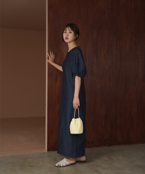 Amiur（エミレ）の「back open denim ops / バックオープン
