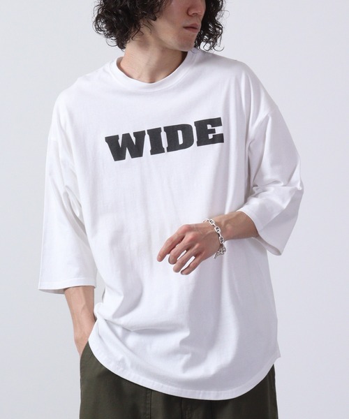 FUNALIVE（ファンアライブ）の「7分袖プリントロンT（Tシャツ/カットソー・メンズ・チャコール/グリーン/サックスブルー/ネイビー/ベージュ/ホワイト/チャコールグレー/ブラック/ブラック系/グレー系/ベージュ系/グリーン系/ホワイト系2/ホワイト系/ホワイト系1/杢グレー・M/L/XL）」の3枚目の写真