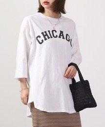 7分袖プリントロンT