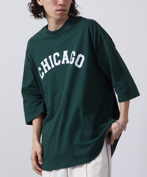 FUNALIVE（ファンアライブ）の「7分袖プリントロンT（Tシャツ/カットソー・メンズ・チャコール/グリーン/サックスブルー/ネイビー/ベージュ/ホワイト/チャコールグレー/ブラック/ブラック系/グレー系/ベージュ系/グリーン系/ホワイト系2/ホワイト系/ホワイト系1/杢グレー・M/L/XL）」の13枚目の写真