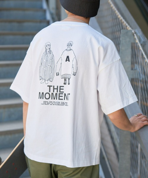 CIAOPANIC TYPY（チャオパニックティピー）の「【ユニセックス】USAコットンドローイングタッチバックプリントTee（Tシャツ/カットソー・メンズ・ネイビー/ホワイト/ブラック・MEDIUM/LARGE）」の17枚目の写真