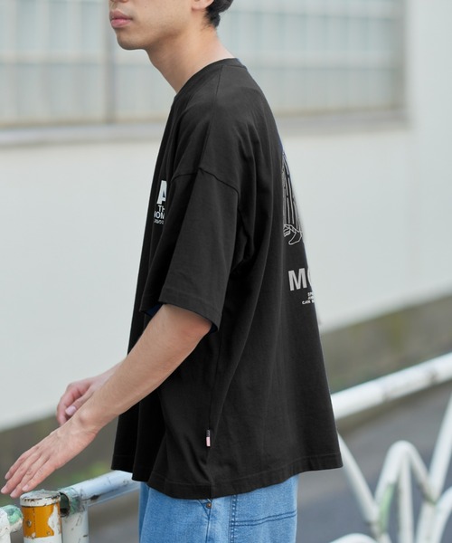 CIAOPANIC TYPY（チャオパニックティピー）の「【ユニセックス】USAコットンドローイングタッチバックプリントTee（Tシャツ/カットソー・メンズ・ネイビー/ホワイト/ブラック・MEDIUM/LARGE）」の8枚目の写真