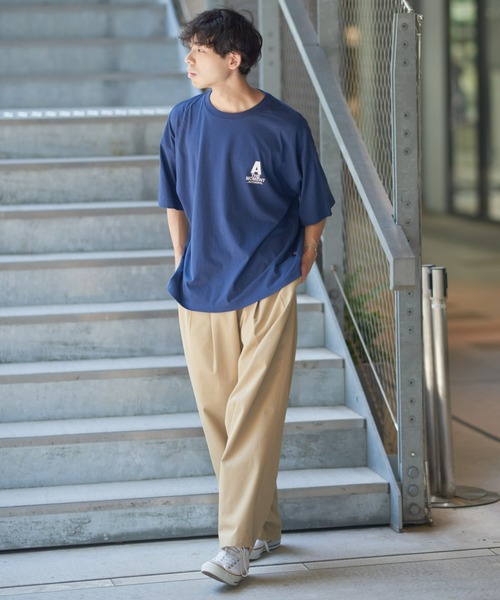 CIAOPANIC TYPY（チャオパニックティピー）の「【ユニセックス】USAコットンドローイングタッチバックプリントTee（Tシャツ/カットソー・メンズ・ネイビー/ホワイト/ブラック・MEDIUM/LARGE）」の11枚目の写真