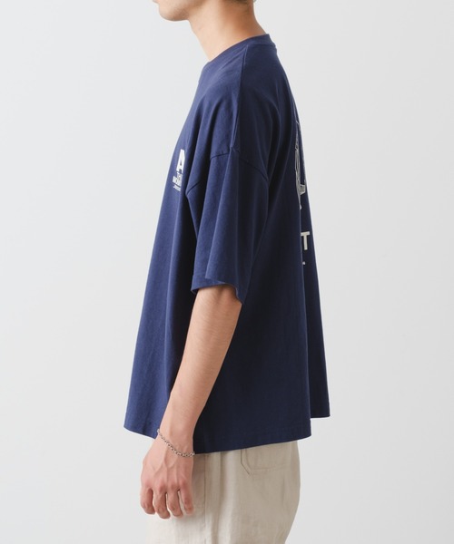 CIAOPANIC TYPY（チャオパニックティピー）の「【ユニセックス】USAコットンドローイングタッチバックプリントTee（Tシャツ/カットソー・メンズ・ネイビー/ホワイト/ブラック・MEDIUM/LARGE）」の13枚目の写真