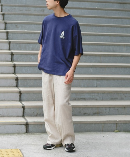 CIAOPANIC TYPY（チャオパニックティピー）の「【ユニセックス】USAコットンドローイングタッチバックプリントTee（Tシャツ/カットソー・メンズ・ネイビー/ホワイト/ブラック・MEDIUM/LARGE）」の10枚目の写真