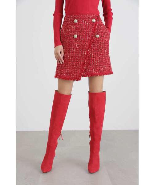 PINKY&DIANNE（ピンキーアンドダイアン）の「◆ミックスツイードミニスカート（スカート・レディース・レッド系その他/ホワイト系その他2/ホワイト系その他3・38/34/36）」の15枚目の写真