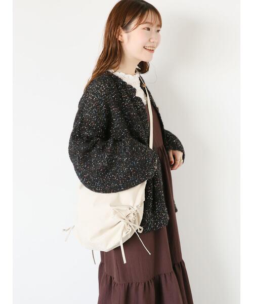 ehka sopo（エヘカソポ）の「サイドドロストショルダーバッグ（ハンドバッグ・レディース・キナリ/カーキ/ブラック・F）」の5枚目の写真