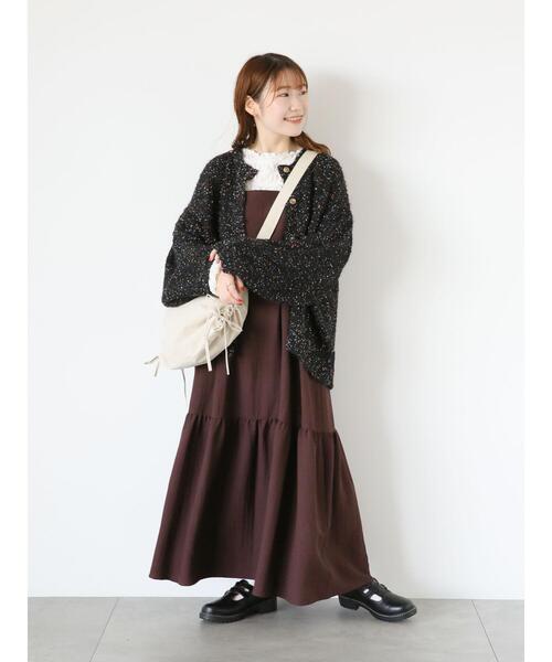 ehka sopo（エヘカソポ）の「サイドドロストショルダーバッグ（ハンドバッグ・レディース・キナリ/カーキ/ブラック・F）」の6枚目の写真