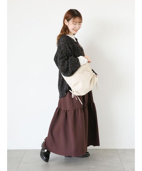 ehka sopo（エヘカソポ）の「サイドドロストショルダーバッグ（ハンドバッグ・レディース・キナリ/カーキ/ブラック・F）」の7枚目の写真