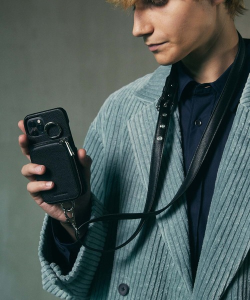 UNISEX》iPhone Case with Zip Coin Case for 13/14/15/15Pro