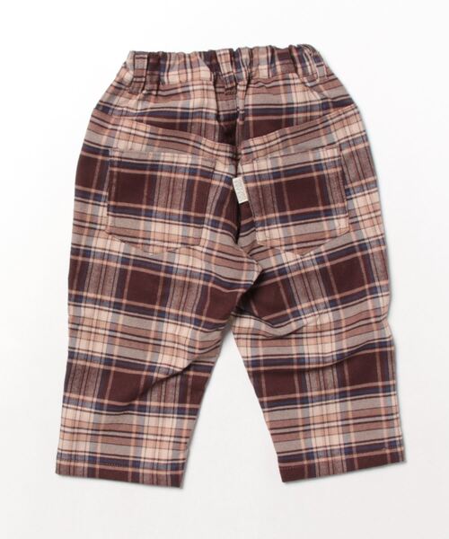 Ocean&Ground(オーシャン&グラウンド)の「チェックルーズストレートパンツ(80~140cm)(その他パンツ・キッズ・ネイビー/ブラウン・95/90/130/100/140/110/120/80)」の3枚目の写真