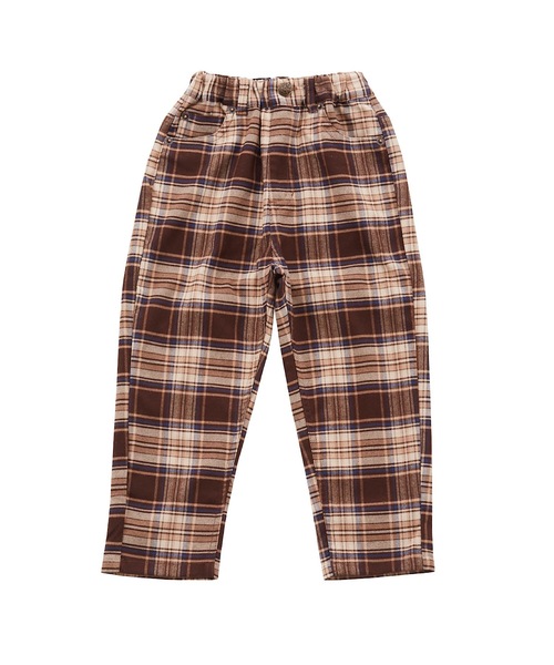Ocean&Ground(オーシャン&グラウンド)の「チェックルーズストレートパンツ(80~140cm)(その他パンツ・キッズ・ネイビー/ブラウン・95/90/130/100/140/110/120/80)」の4枚目の写真