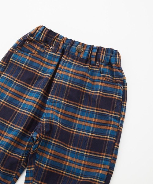 Ocean&Ground(オーシャン&グラウンド)の「チェックルーズストレートパンツ(80~140cm)(その他パンツ・キッズ・ネイビー/ブラウン・95/90/130/100/140/110/120/80)」の7枚目の写真