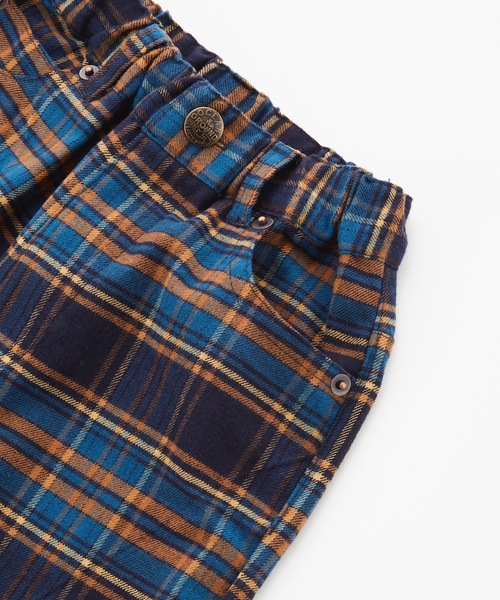 Ocean&Ground(オーシャン&グラウンド)の「チェックルーズストレートパンツ(80~140cm)(その他パンツ・キッズ・ネイビー/ブラウン・95/90/130/100/140/110/120/80)」の8枚目の写真