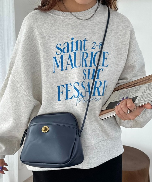 DISCOAT（ディスコート）の「【軽量/WEB限定】ヴィンテージライクミニショルダーバッグ（ショルダーバッグ・レディース・ブラウン/ブラック/ネイビー・FREE）」の3枚目の写真