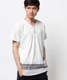 チャイハネ | 【チャイハネ】トライバル柄MEN'Sダボシャツ『トラダボ』(Tシャツ/カットソー)