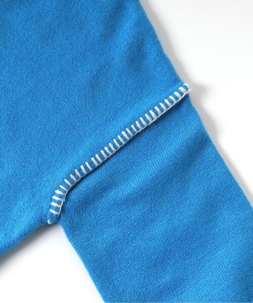 apres les cours（アプレレクール）の「【WEB限定・洗える】スウェットライクステッチニット（ニット/セーター・キッズ・ブラウン/アイボリー/ブルー・100/130/140/110/120/80/90）」の20枚目の写真