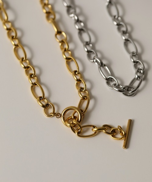 ORLEAN（オルレアン）の「金属アレルギー対応 ボリュームマンテルチェーンネックレス サージカルステンレス（ネックレス・レディース・シルバー/ゴールド・フリー）」の7枚目の写真