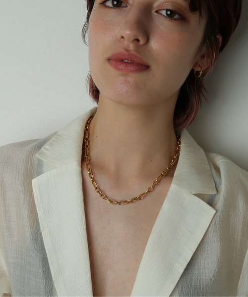 ORLEAN（オルレアン）の「金属アレルギー対応 ボリュームマンテルチェーンネックレス サージカルステンレス（ネックレス・レディース・シルバー/ゴールド・フリー）」の14枚目の写真