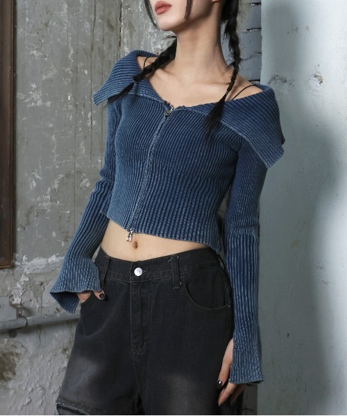 美品 96年 本人期✨PLEATS PLEASE グラデーション カーディガン Fubail / グラデーションニットカーディガン