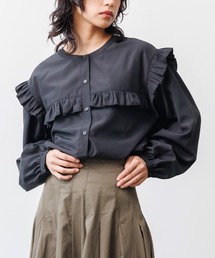 mili an deni | エステルブロードフリル切替ブラウス(シャツ/ブラウス)