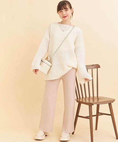 Voyage titty&Co.PETIT（ボヤージュティティアンドコープチ）の「【Voyage titty&Co.PETIT】【ZOZOTOWN限定】ツイストレッグパンツ（その他パンツ・レディース・アイボリー・FREE）」の2枚目の写真