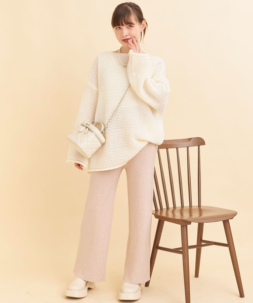 Voyage titty&Co.PETIT（ボヤージュティティアンドコープチ）の「【Voyage titty&Co.PETIT】【ZOZOTOWN限定】ツイストレッグパンツ（その他パンツ・レディース・アイボリー・FREE）」の3枚目の写真