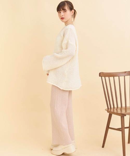 Voyage titty&Co.PETIT（ボヤージュティティアンドコープチ）の「【Voyage titty&Co.PETIT】【ZOZOTOWN限定】ツイストレッグパンツ（その他パンツ・レディース・アイボリー・FREE）」の4枚目の写真