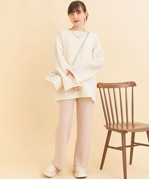 Voyage titty&Co.PETIT（ボヤージュティティアンドコープチ）の「【Voyage titty&Co.PETIT】【ZOZOTOWN限定】ツイストレッグパンツ（その他パンツ・レディース・アイボリー・FREE）」の6枚目の写真