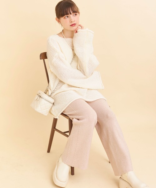 Voyage titty&Co.PETIT（ボヤージュティティアンドコープチ）の「【Voyage titty&Co.PETIT】【ZOZOTOWN限定】ツイストレッグパンツ（その他パンツ・レディース・アイボリー・FREE）」の8枚目の写真