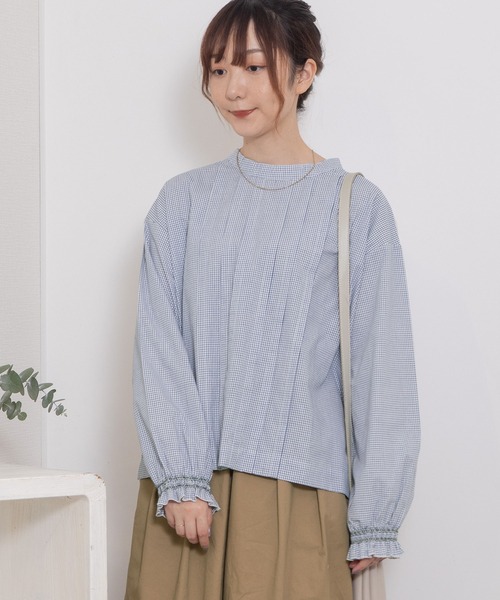 POU DOU DOU（プードゥドゥ）の「フロントタックデザインプルオーバー（シャツ/ブラウス・レディース・ブラック/ベージュ/オフホワイト・3）」の13枚目の写真