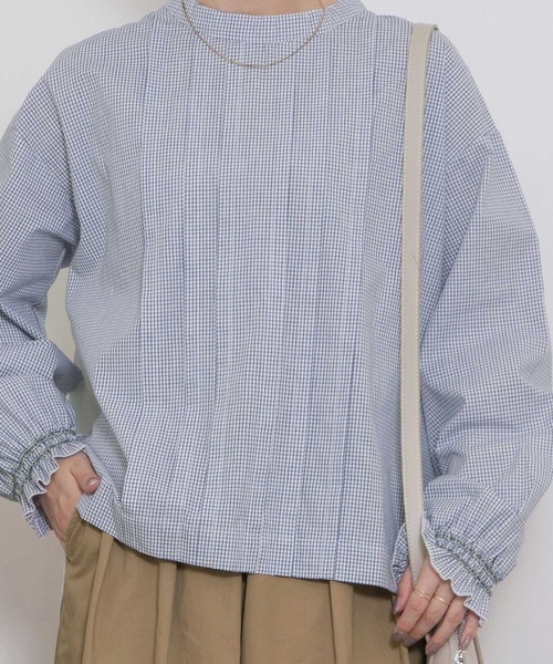 POU DOU DOU（プードゥドゥ）の「フロントタックデザインプルオーバー（シャツ/ブラウス・レディース・ブラック/ベージュ/オフホワイト・3）」の19枚目の写真