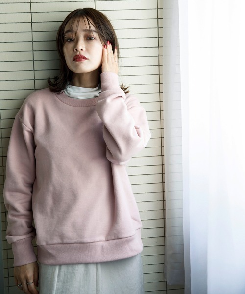 sail(サイル)の「【販売終了】【sail】スウェットシャツ 小柄さん向け【低身長・小柄女性向けサイズ】(スウェット・レディース・ピンク/ネイビー・01)」の12枚目の写真