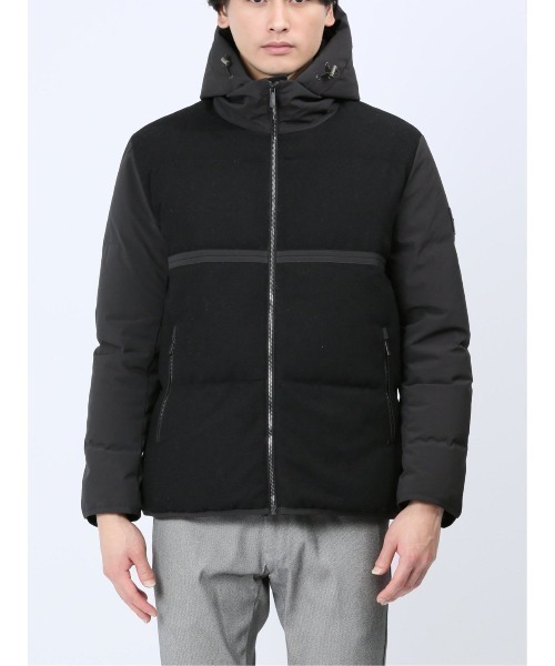 renoma HOMME（レノマオム）の「レノマ オム ウールハイブリッド切替 ダウンジャケット（ダウンジャケット/コート・メンズ・アイボリー/ブラック・MEDIUM/LARGE/X-LARGE）」の16枚目の写真