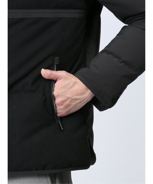 renoma HOMME（レノマオム）の「レノマ オム ウールハイブリッド切替 ダウンジャケット（ダウンジャケット/コート・メンズ・アイボリー/ブラック・MEDIUM/LARGE/X-LARGE）」の12枚目の写真