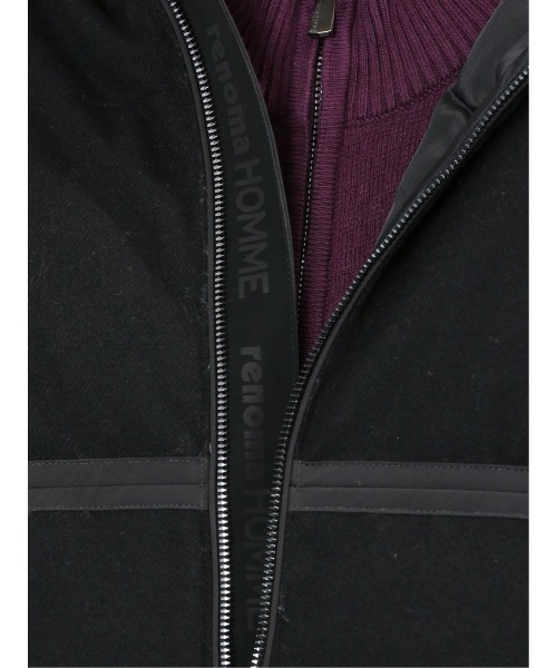 renoma HOMME（レノマオム）の「レノマ オム ウールハイブリッド切替 ダウンジャケット（ダウンジャケット/コート・メンズ・アイボリー/ブラック・MEDIUM/LARGE/X-LARGE）」の11枚目の写真