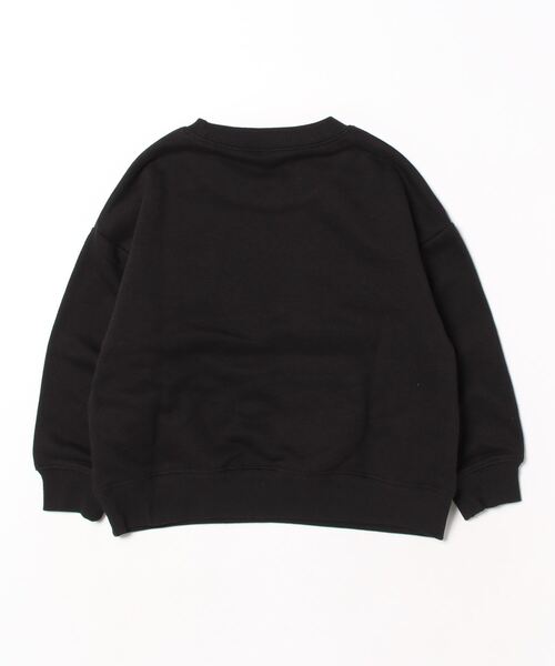 coca(coca)(コカ)の「キッズ 裏毛チェック使いトップス(スウェット・キッズ・チャコール/ブラック・110/120/130/140)」の3枚目の写真
