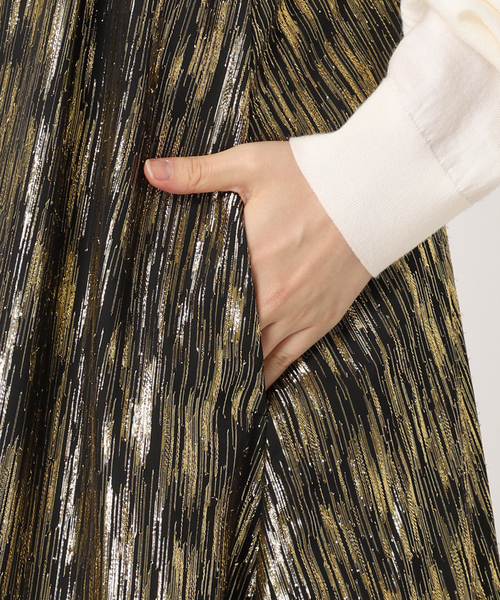 サ　CITY SHOP GOLD LAME DRESS ワンピース セール】GOLD LAME DRESS：ワンピース（ワンピース）｜CITYSHOP