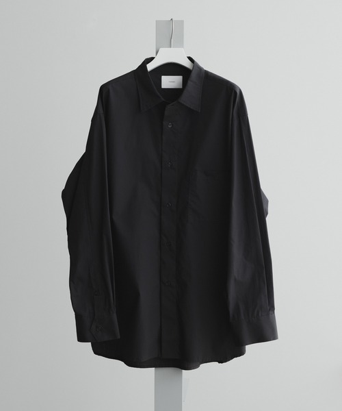 remer（リメール）の「loose regular collar over shirt / ルーズレギュラーカラーオーバーシャツ（シャツ/ブラウス・メンズ・ホワイト/ダークグレー/ホワイト系その他/ブラック系その他/ライトグレー・MEDIUM/SMALL/LARGE）」の5枚目の写真
