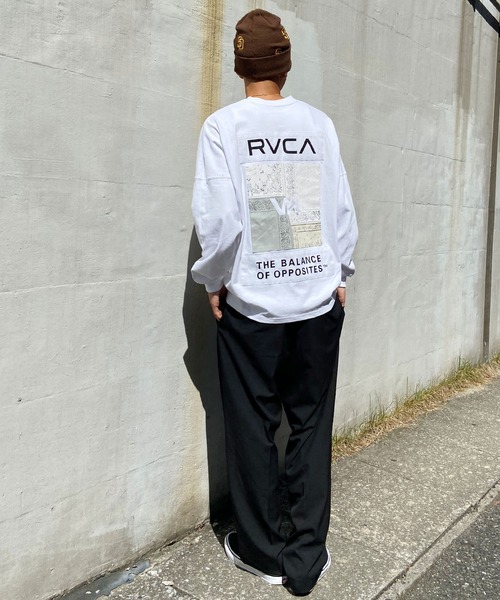 RVCA(ルーカ)の「RVCA/ルーカ ロンTEE 中厚手 ボックスシルエット バンダナ BE041-058(Tシャツ/カットソー・メンズ・ベージュ/ブラック/ホワイト・L/S/M)」の10枚目の写真