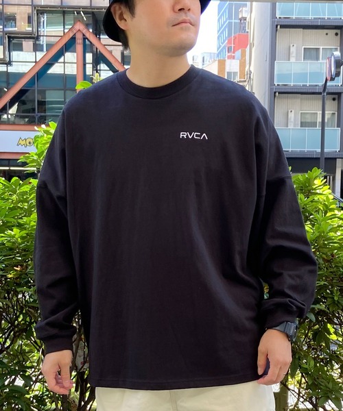 RVCA(ルーカ)の「RVCA/ルーカ ロンTEE 中厚手 ボックスシルエット バンダナ BE041-058(Tシャツ/カットソー・メンズ・ベージュ/ブラック/ホワイト・L/S/M)」の11枚目の写真