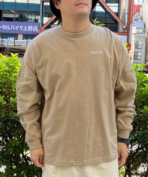 RVCA(ルーカ)の「RVCA/ルーカ ロンTEE 中厚手 ボックスシルエット バンダナ BE041-058(Tシャツ/カットソー・メンズ・ベージュ/ブラック/ホワイト・L/S/M)」の18枚目の写真