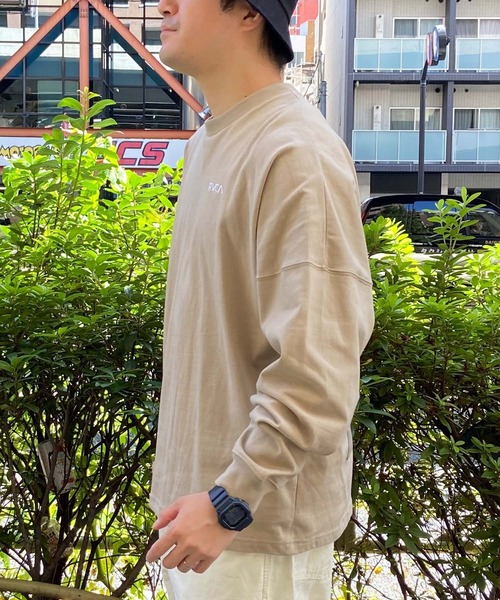 RVCA(ルーカ)の「RVCA/ルーカ ロンTEE 中厚手 ボックスシルエット バンダナ BE041-058(Tシャツ/カットソー・メンズ・ベージュ/ブラック/ホワイト・L/S/M)」の19枚目の写真