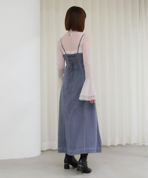 archives(アルシーヴ)の「ドットチュールハイネックTOPS(Tシャツ/カットソー・レディース・アイボリー/ブラック/グレー・MEDIUM)」の18枚目の写真